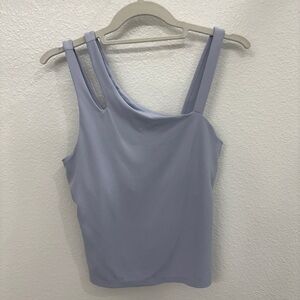 All in Motion Asymmetrical Blue and Purple Sleeveless Tank Top